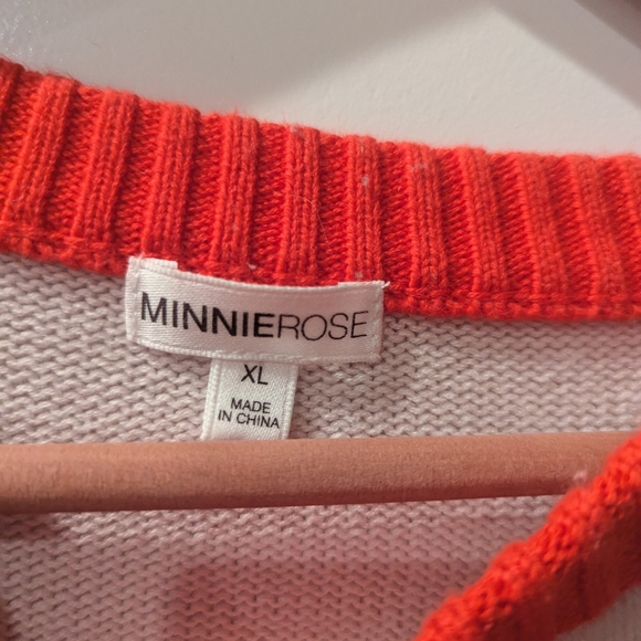 Minnie Rose Love Me Always Cotton Cashmere Blend Sweater XL - Picture 4 of 12